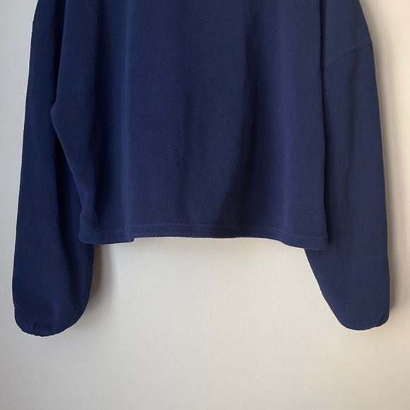 Fabletics Fleece Women's blue navy bomber fleece cardigan jacket. Size XL. - Picture 10 of 13